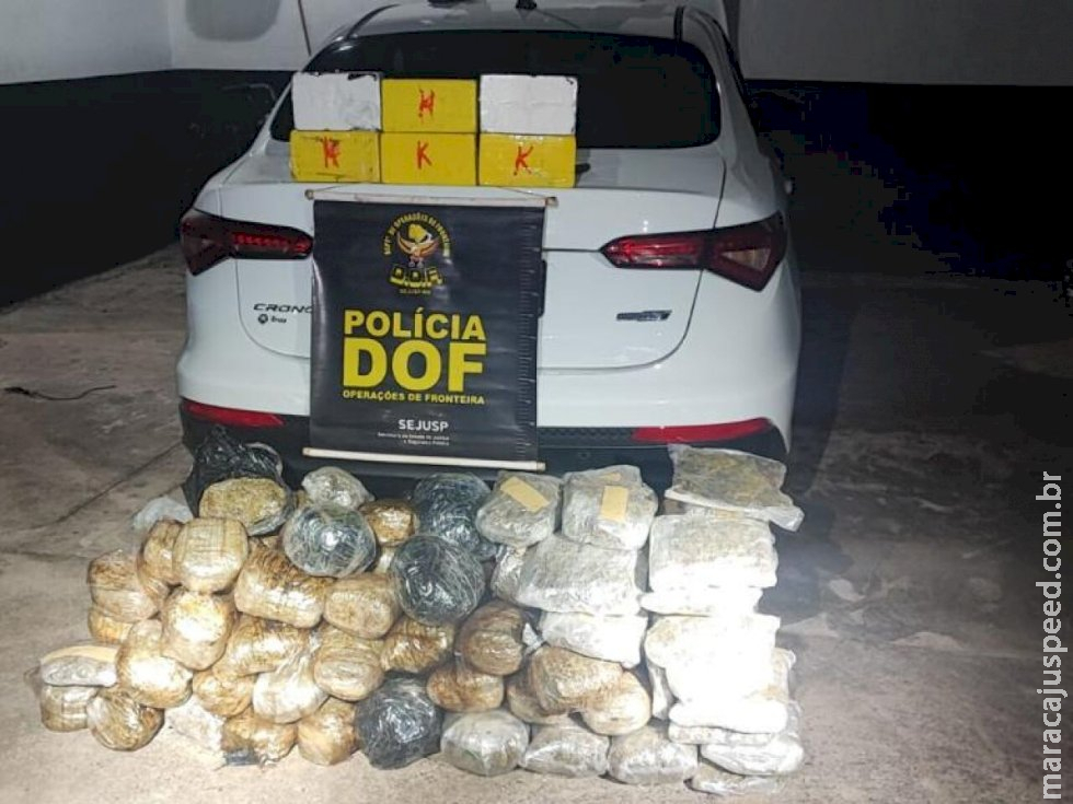 Traficante é preso após abandonar sacolas com cocaína e skunk entre Miranda e Corumbá Traficante é preso após abandonar sacolas com cocaína e skunk entre Miranda e Corumbá