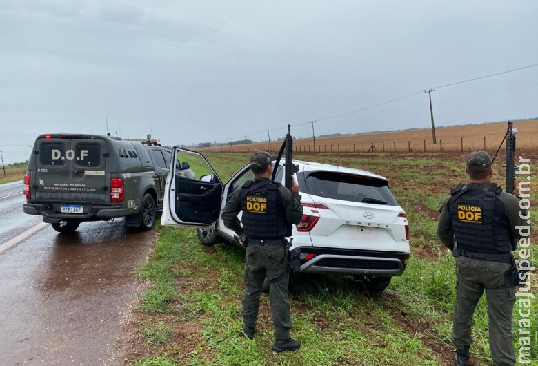 Veículo roubado em São Paulo é recuperado em MS