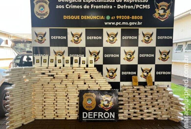 Ação conjunta apreende carga de quase 300 quilos de cocaína em Ivinhema Ação conjunta apreende carga de quase 300 quilos de cocaína em Ivinhema