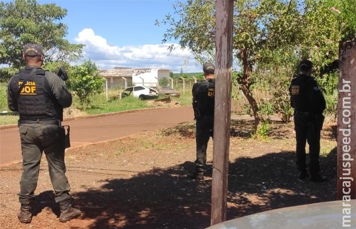 Autores de roubo de veículo em chácara entram em confronto com DOF em Itaporã, autores efetuaram disparos de arma de fogo contra policiais