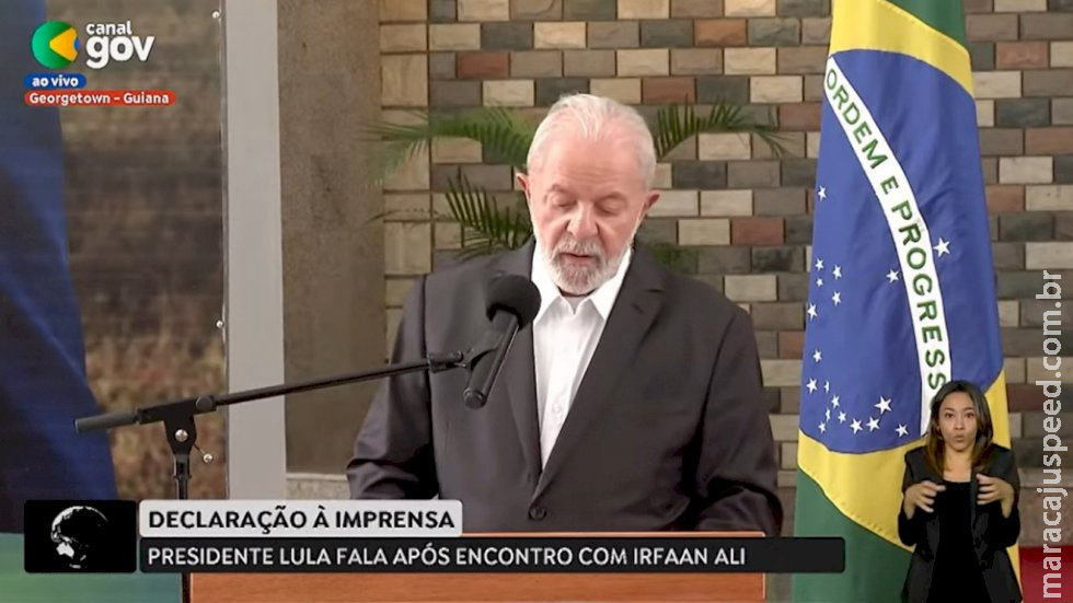 Brasil não quer conflito com nenhum país do mundo, diz Lula em visita à Guiana