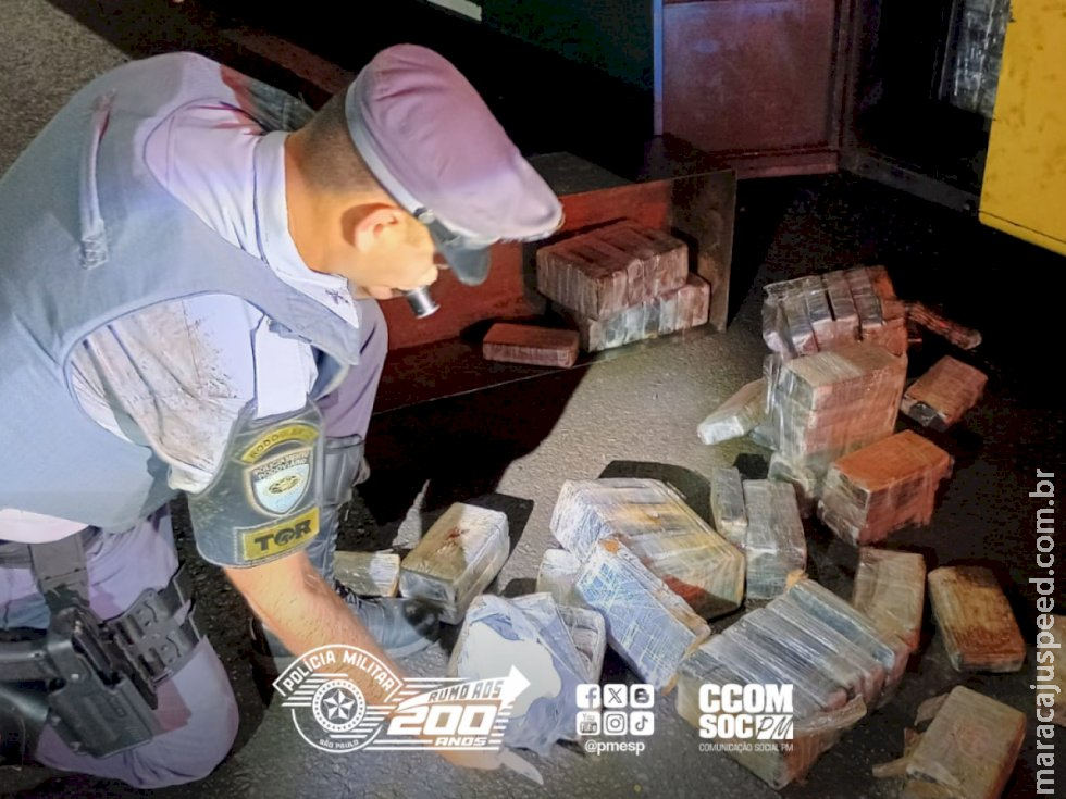 Cocaína que saiu de Dourados é apreendida em ônibus de turismo no interior de São Paulo