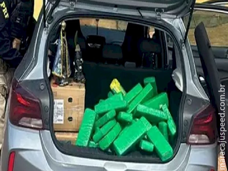 Com imagem de Nossa Senhora, homem diz que estaria a caminho de procissão e é flagrado com 93 quilos de maconha em MS