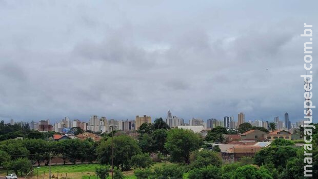 Frente fria mantém tempo nublado e temperaturas amenas em MS neste sábado