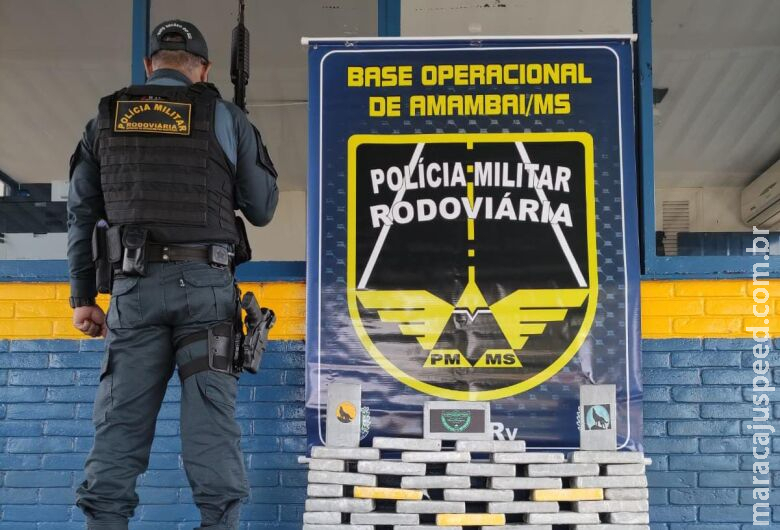 Homem é preso transportando 52,7 kg de cocaína na MS 156 Homem é preso transportando 52,7 kg de cocaína na MS 156