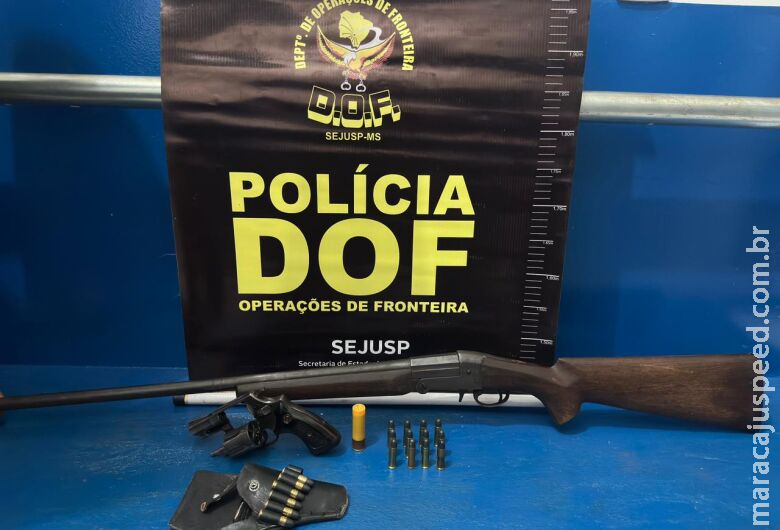 Homens são presos pelo DOF com armas de fogo e munições ilegais