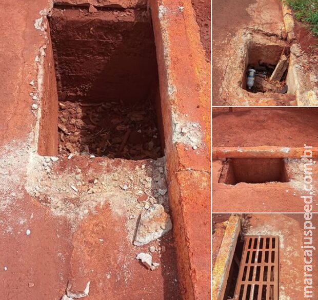 Ladrões furtam tampas e grades de bueiros e deixam prejuízos para moradores em Rio Brilhante Ladrões furtam tampas e grades de bueiros e deixam prejuízos para moradores em Rio Brilhante