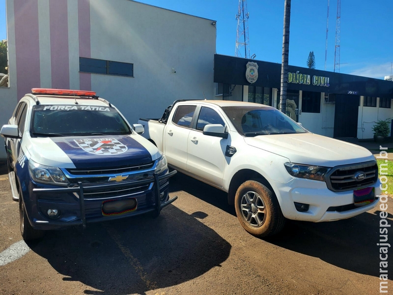 Maracaju: Polícia Militar recupera caminhonete Ford Ranger com Mandado de Busca e Apreensão