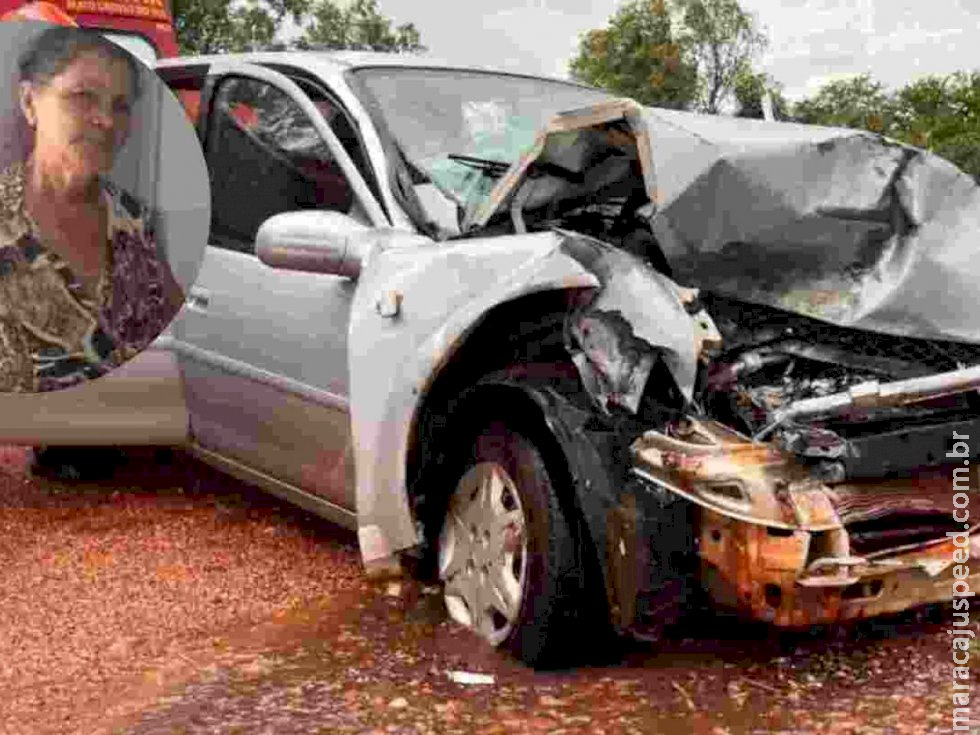 Morre idosa vítima de acidente entre carro e caminhonete na BR-376, em Ivinhema