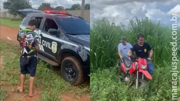 Motocicleta é recuperada durante investigação em São Gabriel do Oeste Motocicleta é recuperada durante investigação em São Gabriel do Oeste