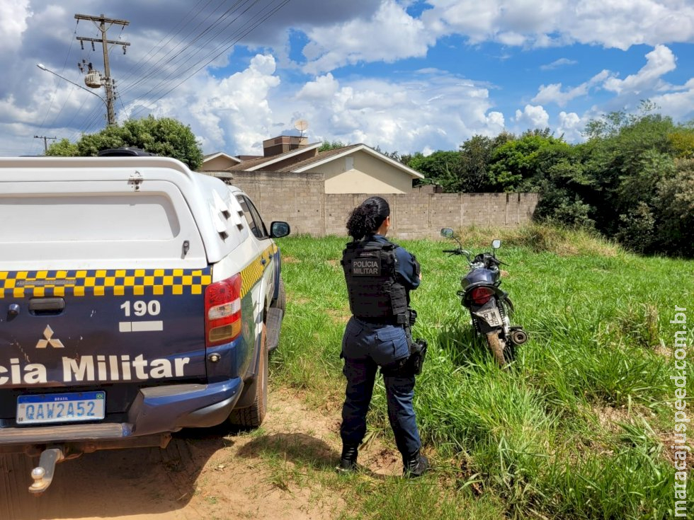 PM de Caarapó recupera motocicleta furtada no bairro Capitão Vigário PM de Caarapó recupera motocicleta furtada no bairro Capitão Vigário