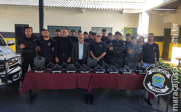 Polícia penal recebe novas pistolas Glock em Mato Grosso do Sul Polícia penal recebe novas pistolas Glock em Mato Grosso do Sul