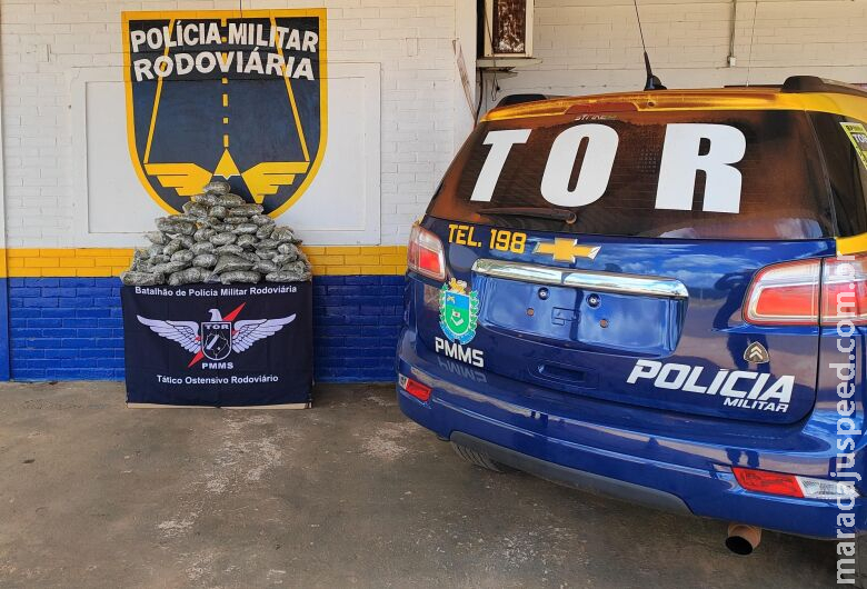 Polícia Rodoviária apreende entorpecente na região de fronteira Polícia Rodoviária apreende entorpecente na região de fronteira
