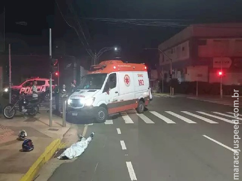 Colisão entre duas motocicletas termina em morte no centro de Campo Grande