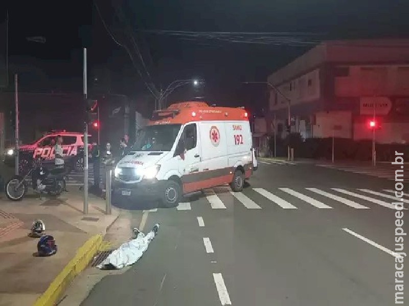 Colisão entre duas motocicletas termina em morte no centro de Campo Grande Colisão entre duas motocicletas termina em morte no centro de Campo Grande