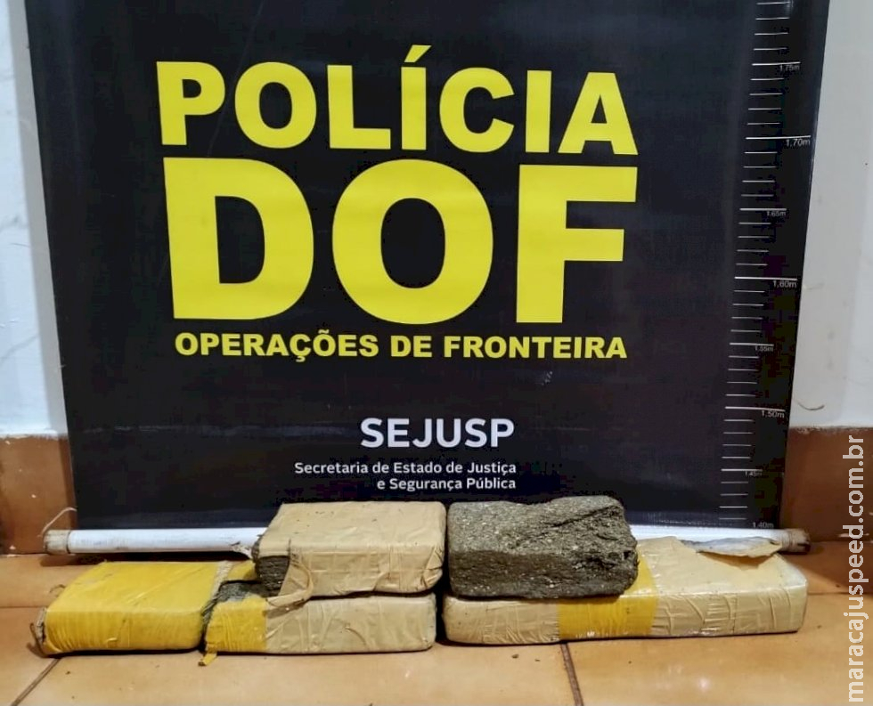 DOF prende jovem flagrado com maconha ao se dirigir para aldeia de Caarapó