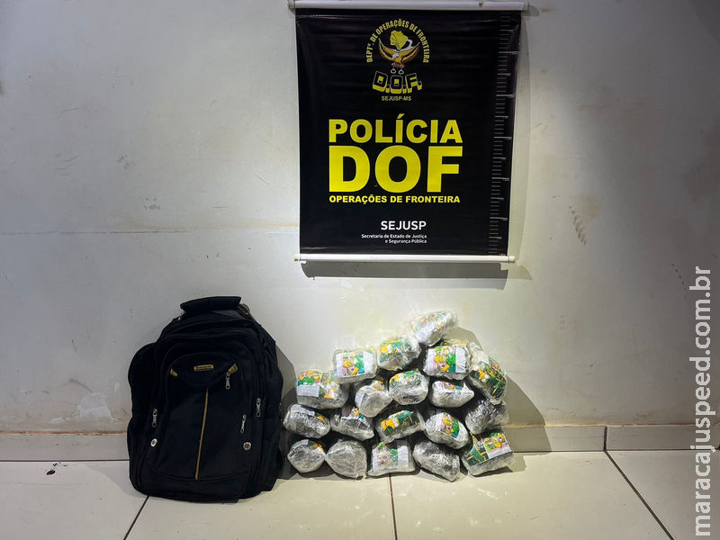 Droga que seguia em veículo de aplicativo para Campo Grande é apreendida pelo DOF em Maracaju