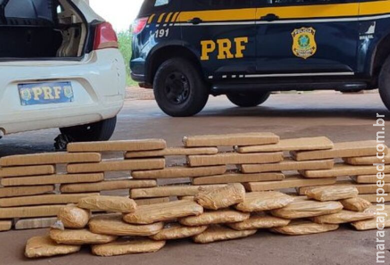 Homem é preso com droga que levaria para Goiás Homem é preso com droga que levaria para Goiás