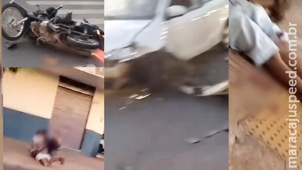 Homem perde o dedo em grave acidente entre carro e moto em Aquidauana Homem perde o dedo em grave acidente entre carro e moto em Aquidauana