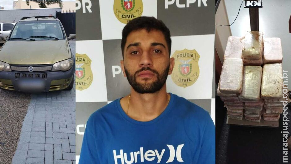 Homem que saiu de Ponta Porã é preso transportando 52 quilos de crack no Paraná