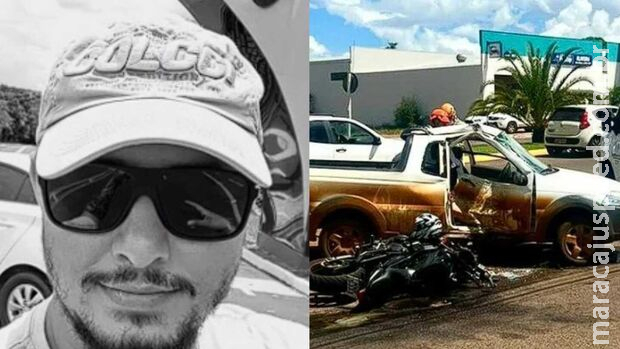 Motociclista fica em estado gravíssimo após picape furar preferencial em Costa Rica Motociclista fica em estado gravíssimo após picape furar preferencial em Costa Rica