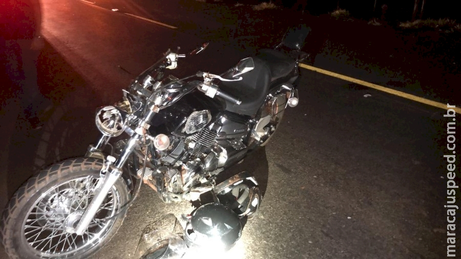 Motociclista morre e mulher fica ferida em acidente na BR-376, em Nova Andradina