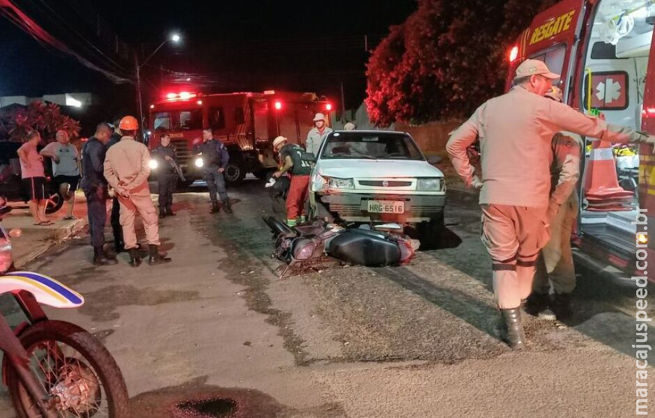 Motorista embriagado provoca acidente e deixa uma pessoa ferida em Três Lagoas
