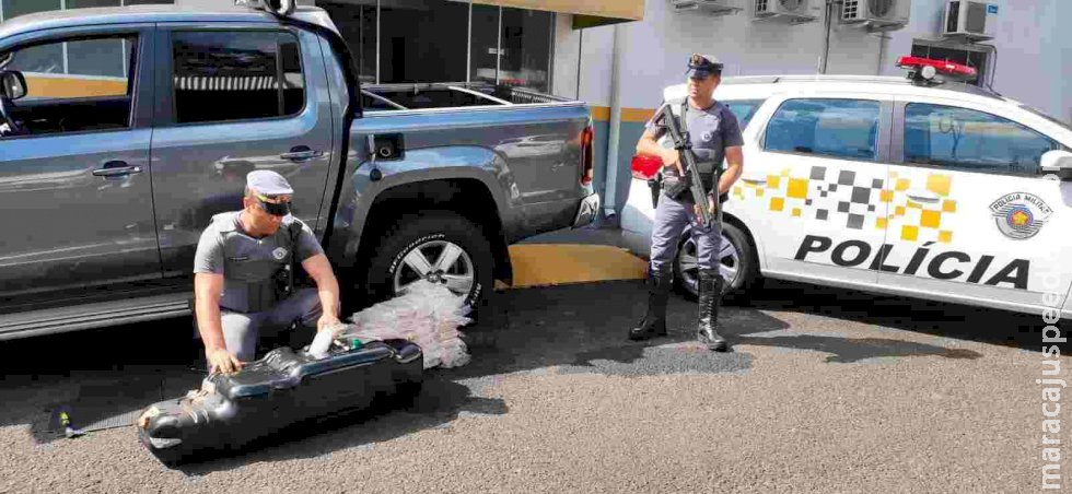 Pai e filho são flagrados em São Paulo com quase 50 quilos de cocaína em caminhonete de Dourados