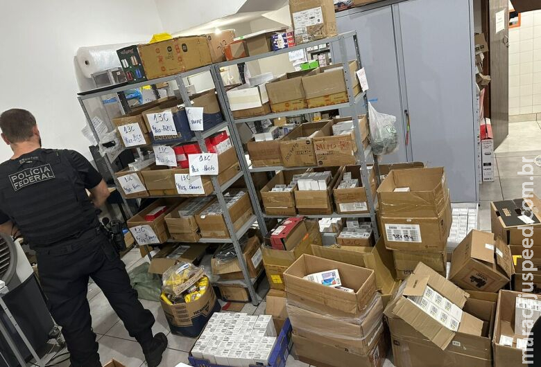 PF cumpre mandado em Dourados contra transporte de eletrônicos ilegais para todo Brasil PF cumpre mandado em Dourados contra transporte de eletrônicos ilegais para todo Brasil