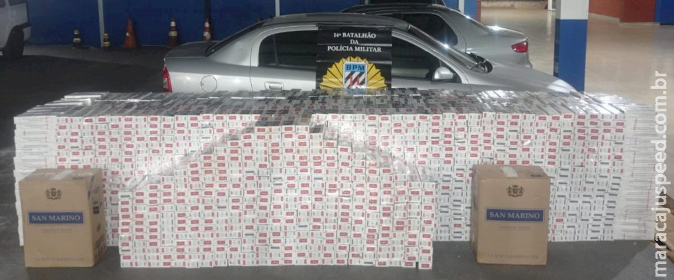 PM de Deodápolis apreende quase 5 mil caixas de cigarro