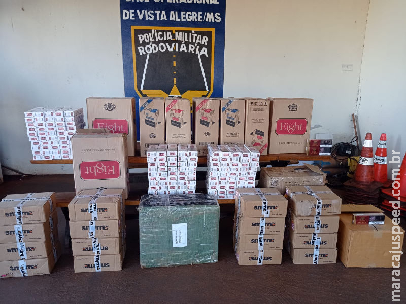 Polícia Militar Rodoviária prende 3 homens por contrabando de cigarros e descaminho em Maracaju Polícia Militar Rodoviária prende 3 homens por contrabando de cigarros e descaminho em Maracaju