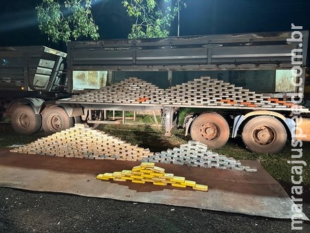 PRF apreende 392 Kg de cocaína em Miranda (MS) PRF apreende 392 Kg de cocaína em Miranda (MS)