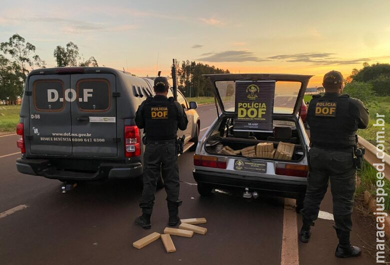 Três são presos tentando levar 100 quilos de maconha para SP