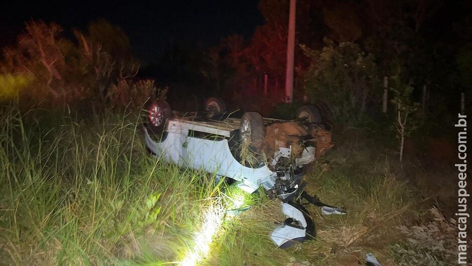 Acidente envolvendo animal silvestre deixa carro destruído em Santa Rita do Pardo Acidente envolvendo animal silvestre deixa carro destruído em Santa Rita do Pardo