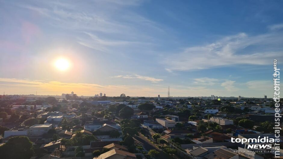 Calor e tempo seco marcam sabadão em Mato Grosso do Sul Calor e tempo seco marcam sabadão em Mato Grosso do Sul