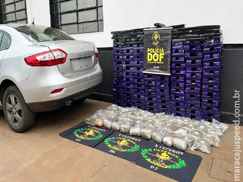 Carga de 432 quilos de drogas com destino à Guarulhos é apreendida em Rio Brilhante