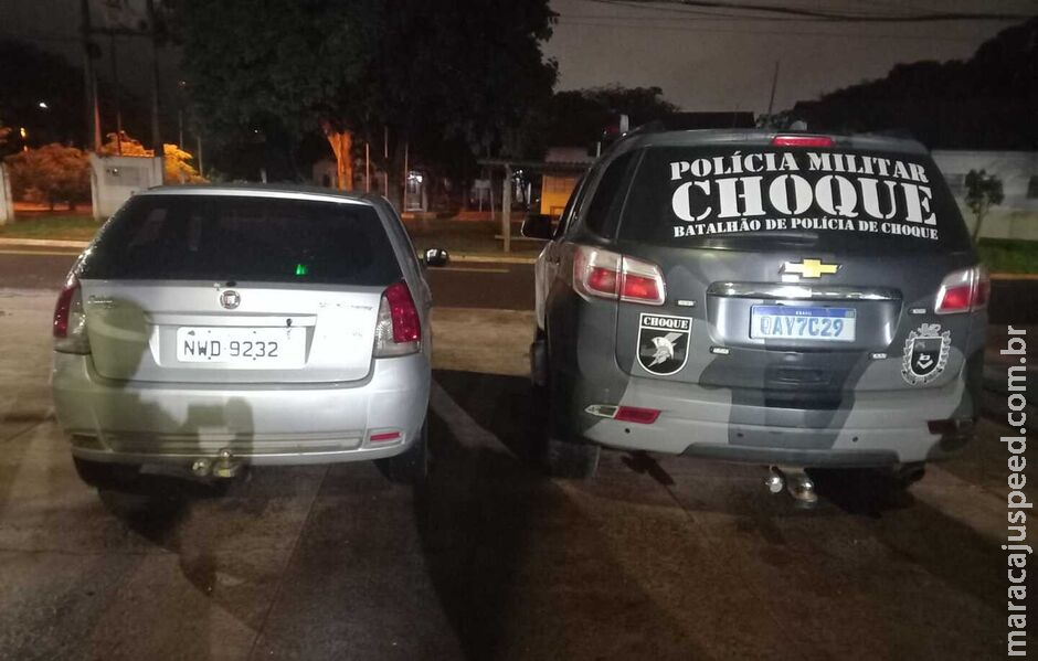 Choque faz cerco e prende bandido que agrediu vítima durante roubo de carro em Campo Grande Choque faz cerco e prende bandido que agrediu vítima durante roubo de carro em Campo Grande