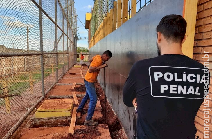 Com obras na Máxima, Agepen reforça controle de segurança e combate a lançamentos de ilícitos Com obras na Máxima, Agepen reforça controle de segurança e combate a lançamentos de ilícitos