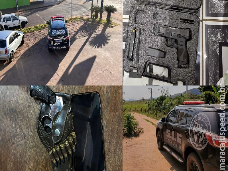 Dois são presos com armas em Campo Grande na 2ª fase da Operação ‘Guatambu’ contra o tráfico de drogas Dois são presos com armas em Campo Grande na 2ª fase da Operação ‘Guatambu’ contra o tráfico de drogas