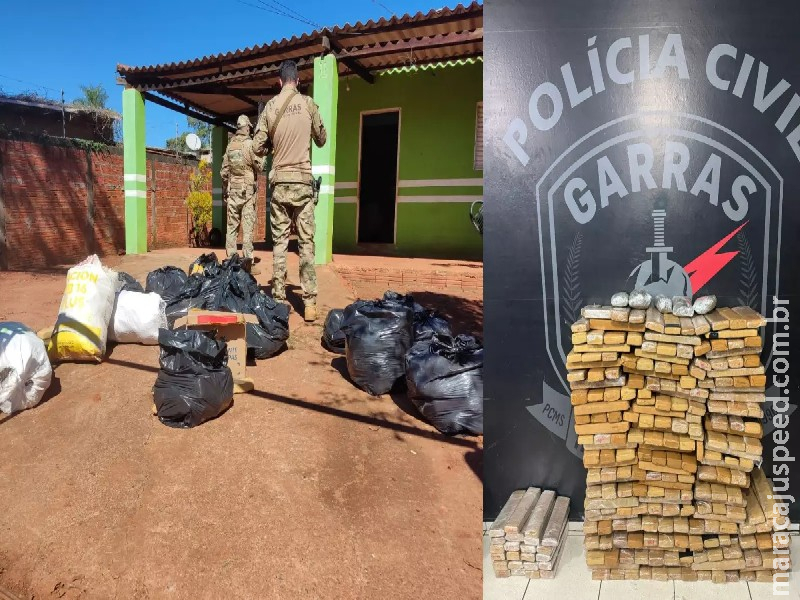 Entreposto em Campo Grande é fechado e mais de 300 quilos de drogas são apreendidas pelo Garras Entreposto em Campo Grande é fechado e mais de 300 quilos de drogas são apreendidas pelo Garras