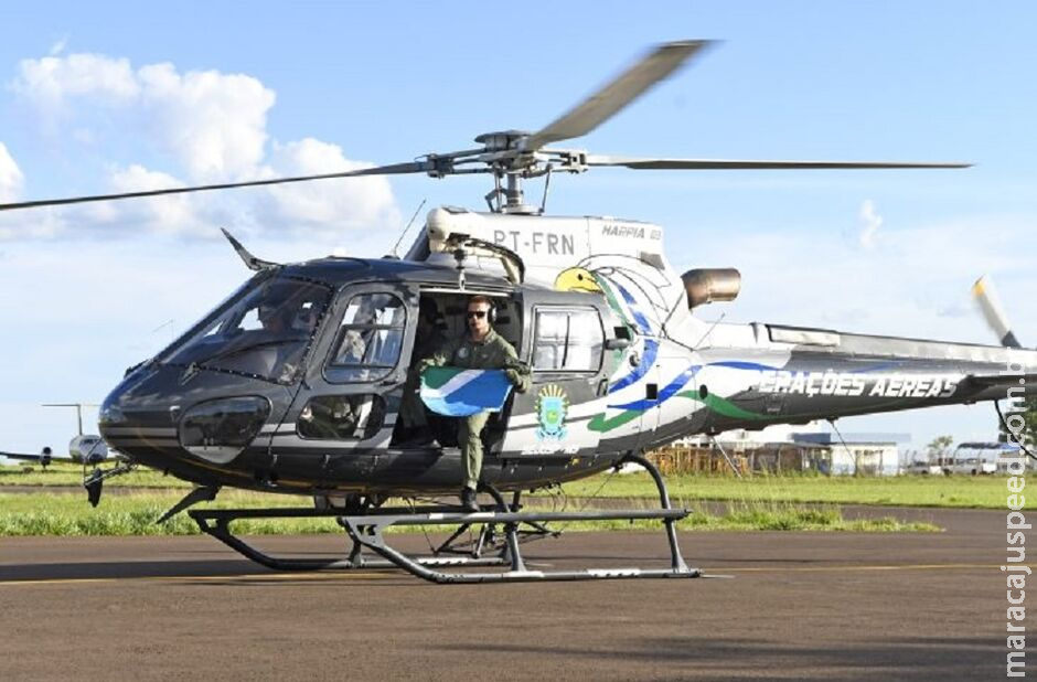 Helicóptero de MS segue para socorrer vítimas de enchentes no Rio Grande do Sul