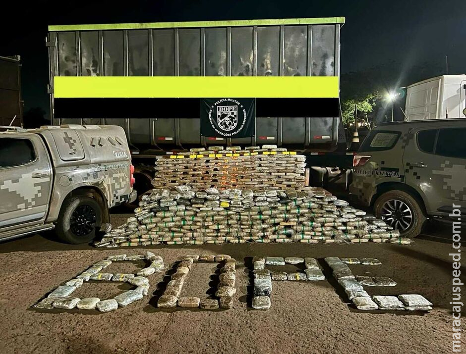 Mais de R$ 9 milhões em drogas são apreendidos em caminhão de reciclagem em Campo Grande Mais de R$ 9 milhões em drogas são apreendidos em caminhão de reciclagem em Campo Grande