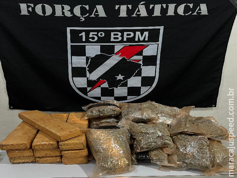 Maracaju: Força Tática prende dois homens em flagrante pelo o crime de tráfico de drogas Maracaju: Força Tática prende dois homens em flagrante pelo o crime de tráfico de drogas
