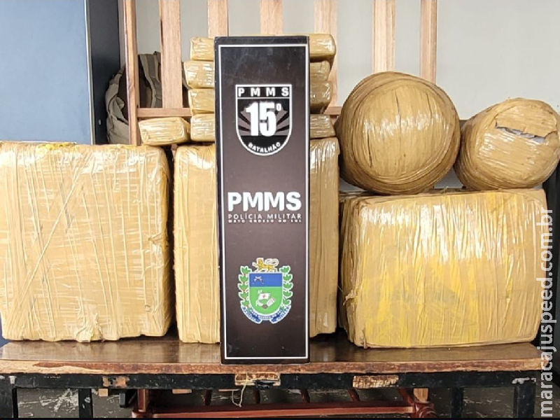 Maracaju: PM apreende veículo Saveiro carregada com cerca de 100kg de entorpecente Maracaju: PM apreende veículo Saveiro carregada com cerca de 100kg de entorpecente