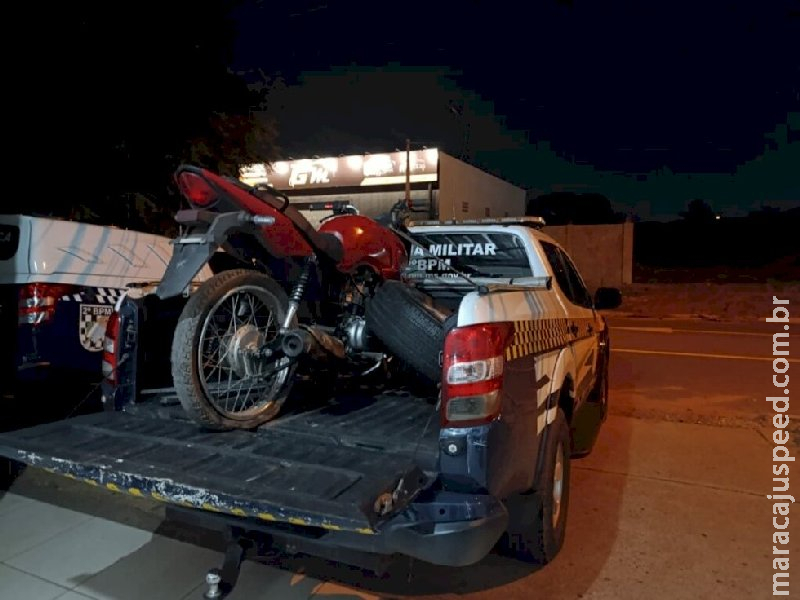 Moto furtada é encontrada abandonada, em Três Lagoas Moto furtada é encontrada abandonada, em Três Lagoas