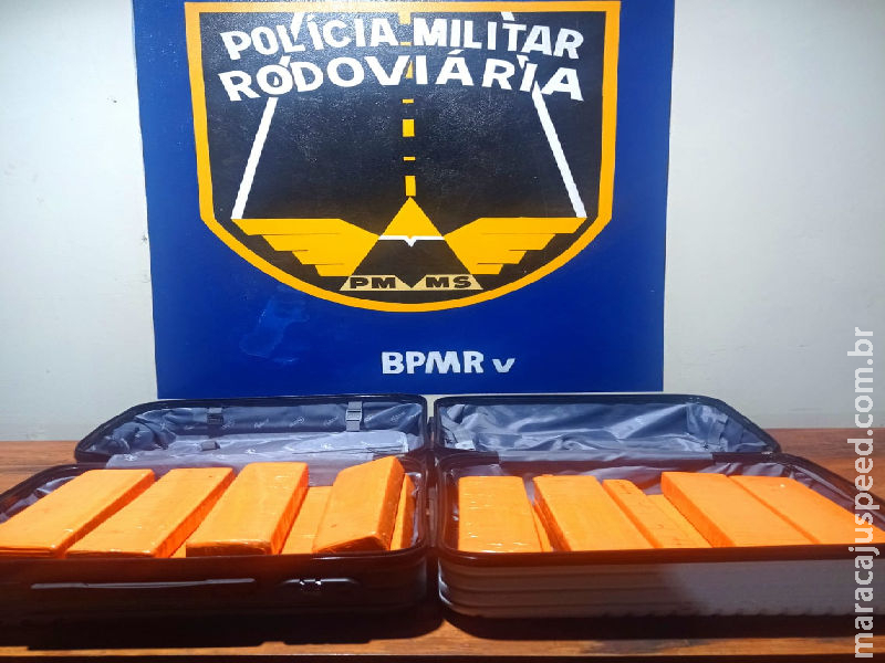 PMRv Base Maracaju apreende 18 kg de maconha com passageiro de ônibus