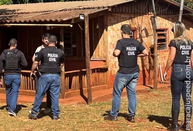 Polícia localiza e prende autor de homicídio foragido da justiça em Sidrolândia Polícia localiza e prende autor de homicídio foragido da justiça em Sidrolândia
