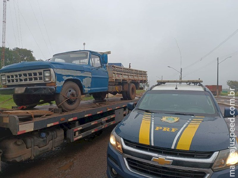 PRF recupera caminhonete em Nova Andradina PRF recupera caminhonete em Nova Andradina
