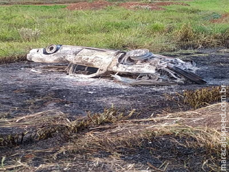 Saveiro pega fogo em batida e um morre em Ponta Porã Saveiro pega fogo em batida e um morre em Ponta Porã