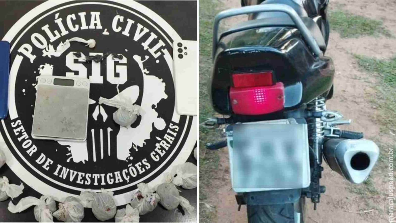 Suspeita de tráfico é presa enquanto entregava droga com menino de 9 anos na garupa em Aquidauana